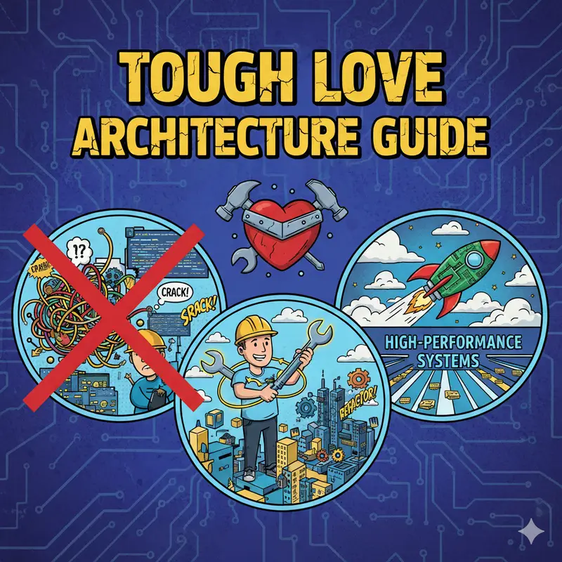 Banner for the "The Tough Love Architecture Guide" series