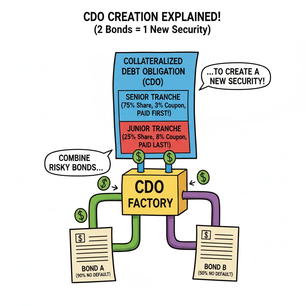 Explains a CDO structure